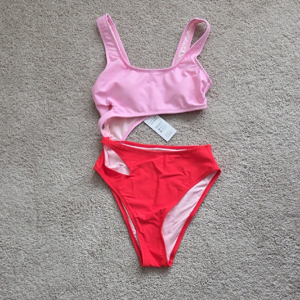 Cupshe x Kittenish Bikini with Pink and Red
